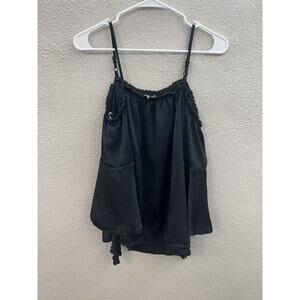 Womens Crave Fame by Almost Famous Top Size Small Black Cold Shoulder